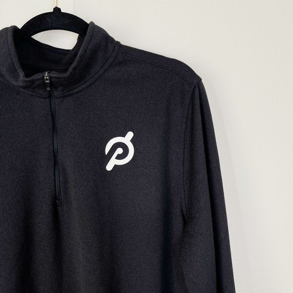 Rhone Peloton Commuter 1/4 Zip Mens Size XL Sweater Pullover Black Gray - Picture 4 of 10